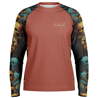 Chokefish™ Long Sleeve Every Day All Weather Skulls Shirt Men's-002